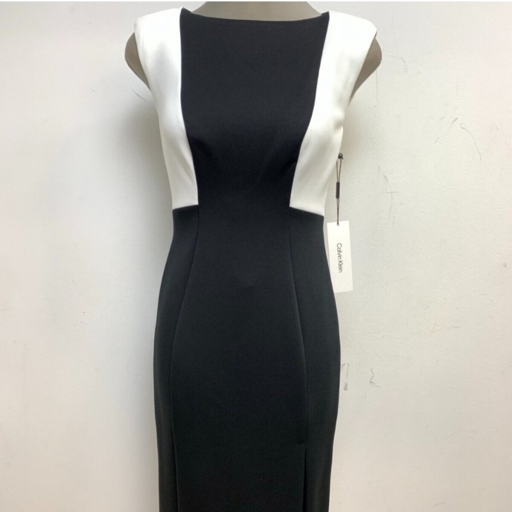 Calvin Klein Side Slit Sheath Dress - Picture 7 of 10